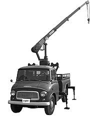 Unic100 truck mounted crane