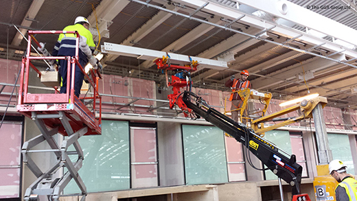 Steel Beam Manipulation Head at Heathrow Airport