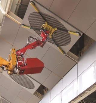 Homer Robot for installing air-conditioning panels