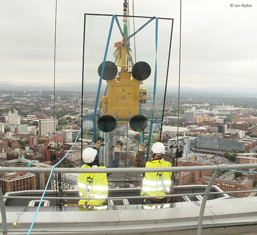 Reglazing at Beetham Tower, Manchester