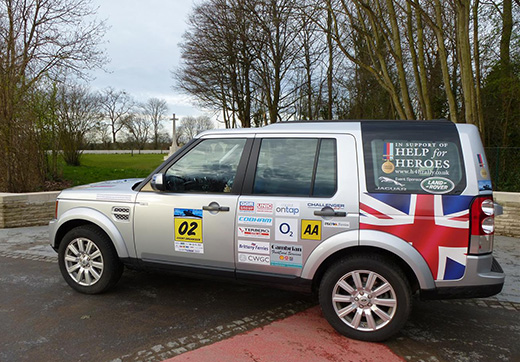 One of the Help for Heroes 4x4 vehicles
