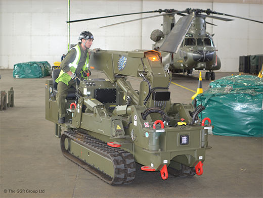 Mini crane training at RAF Odiham