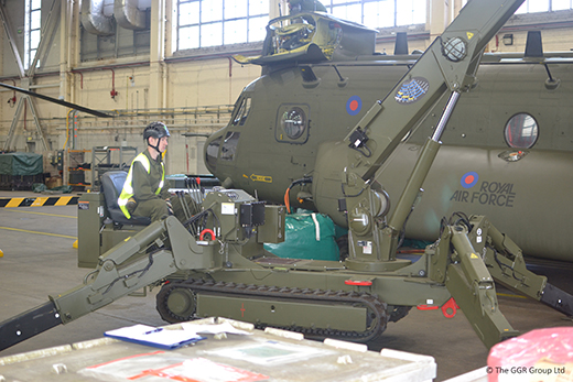 Training troops at RAF Odiham, UK