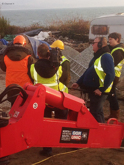 Filming for Grand Designs in North Wales