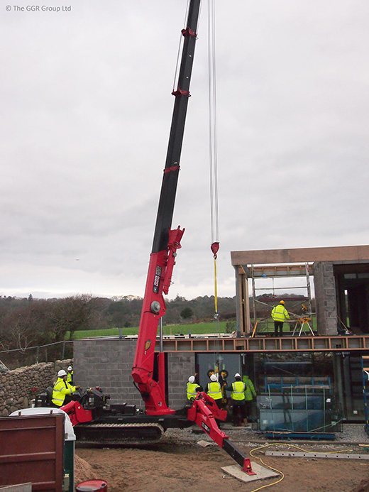 GGR's UNIC mini crane on Grand Designs