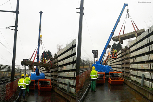 MCC805 builds sound barrier on Belgium railway