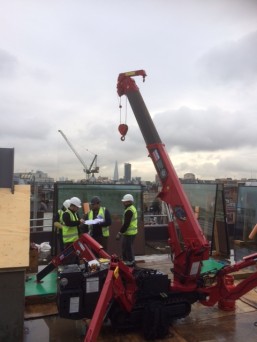 GGR Mini Spider Crane London Rooftop 1