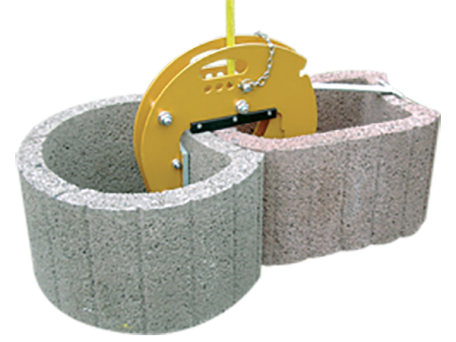 Rubber-Lined Stone Clamp