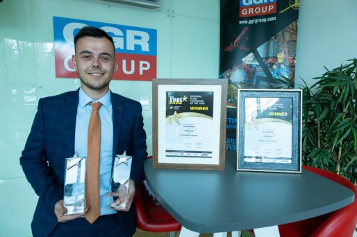 Bradley Baker, winner of the 'National Plant Technician Of The Year' and 'Plant Technician Of The Year North' categories for CPA Stars of the Future.