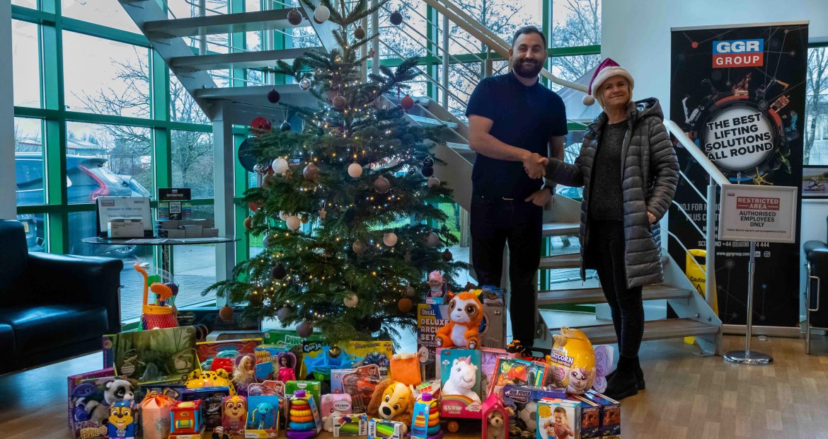 GGR Group donating toys and presents to Home-Start Manchester for Christmas.