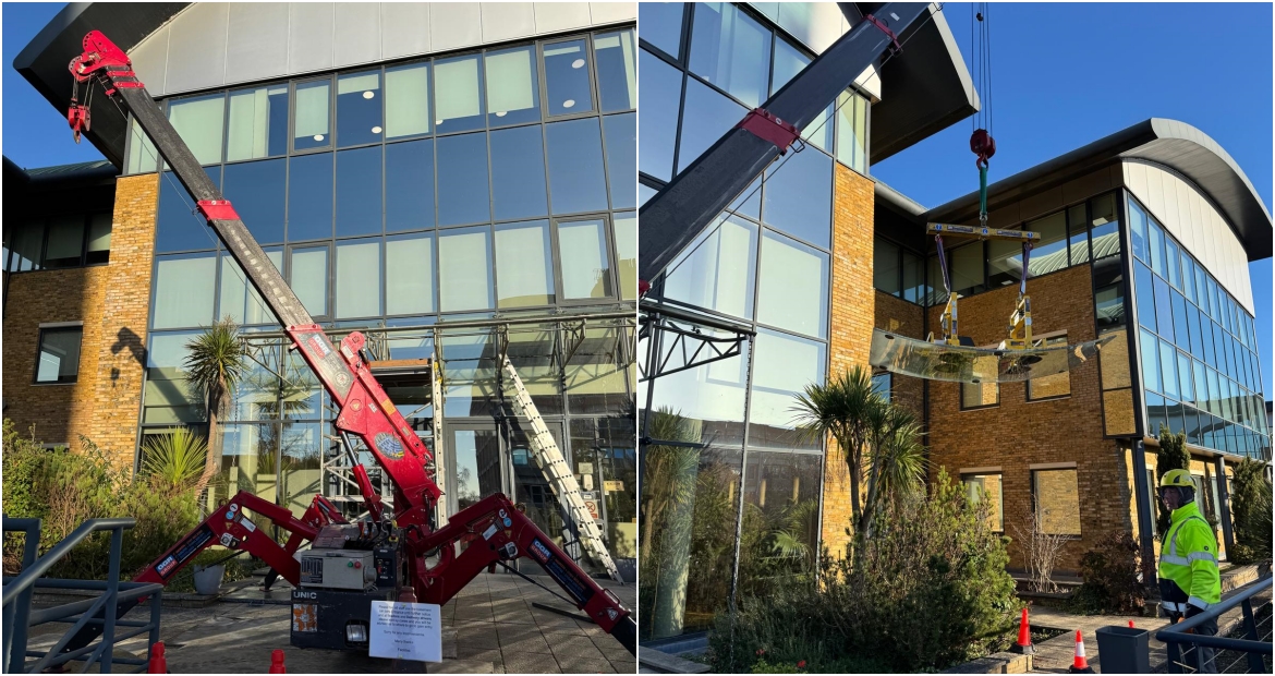 Canopy Removed Curved Glass Canopy Removal with the URW-095