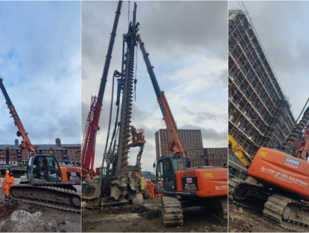Fitting Piling Steel Frames with the MCC1005 Mini Crawler Crane