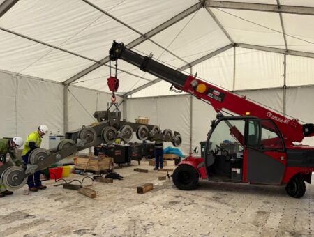 Supporting Cable Car Maintenance with the GF100 Pick & Carry Crane