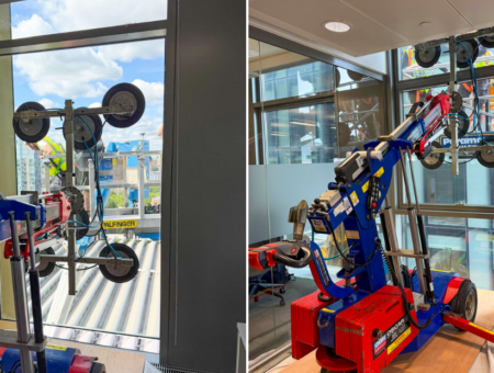 Oscar 600 Glazing Robot Supports Inside-Out Glazing on Multi-Storey Building